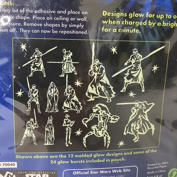 New Star Wars Episode 1 Glow In Dark Action Wall Scenes - Picture 4 of 4